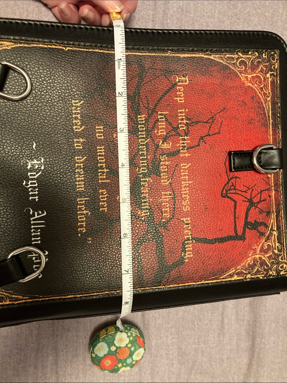 Edgar Allan Poe-The Raven crossbody/back pack bag - Picture 7 of 8